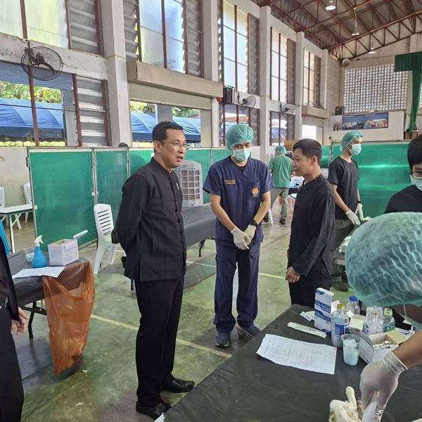 ผู้ว่าราชการจังหวัดแม่ฮ่องสอนตรวจเยี่ยมและติดตามการปฏิบัติงานโครงการเร่งรัดผ่าตัดทำหมันสุนัขและแมว