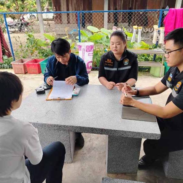 สำนักงานปศุสัตว์จังหวัดลำพูน ดำเนินการติดตามและสอบสวนโรคไข้หูดับ ในพื้นที่จังหวัดลำพูน