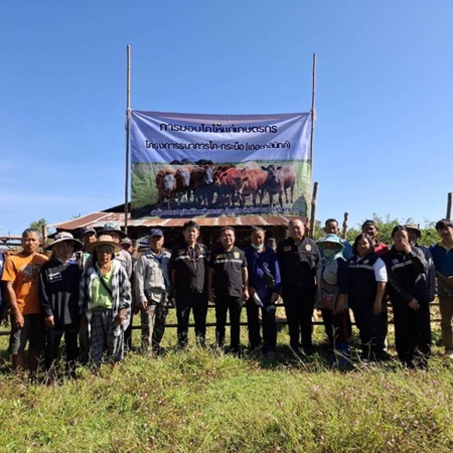 ปศุสัตว์เขต 5 ตรวจติดตามโครงการธนาคารโค-กระบือเพื่อเกษตรกร ตามพระราชดำริ